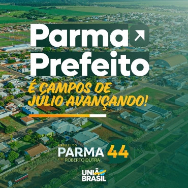 Precisamos garantir que a nossa cidade continue avançando para o futuro, por um caminho seguro. Para isso, vote certo. Dia 6 de outubro, vote Parma! Vote 44!